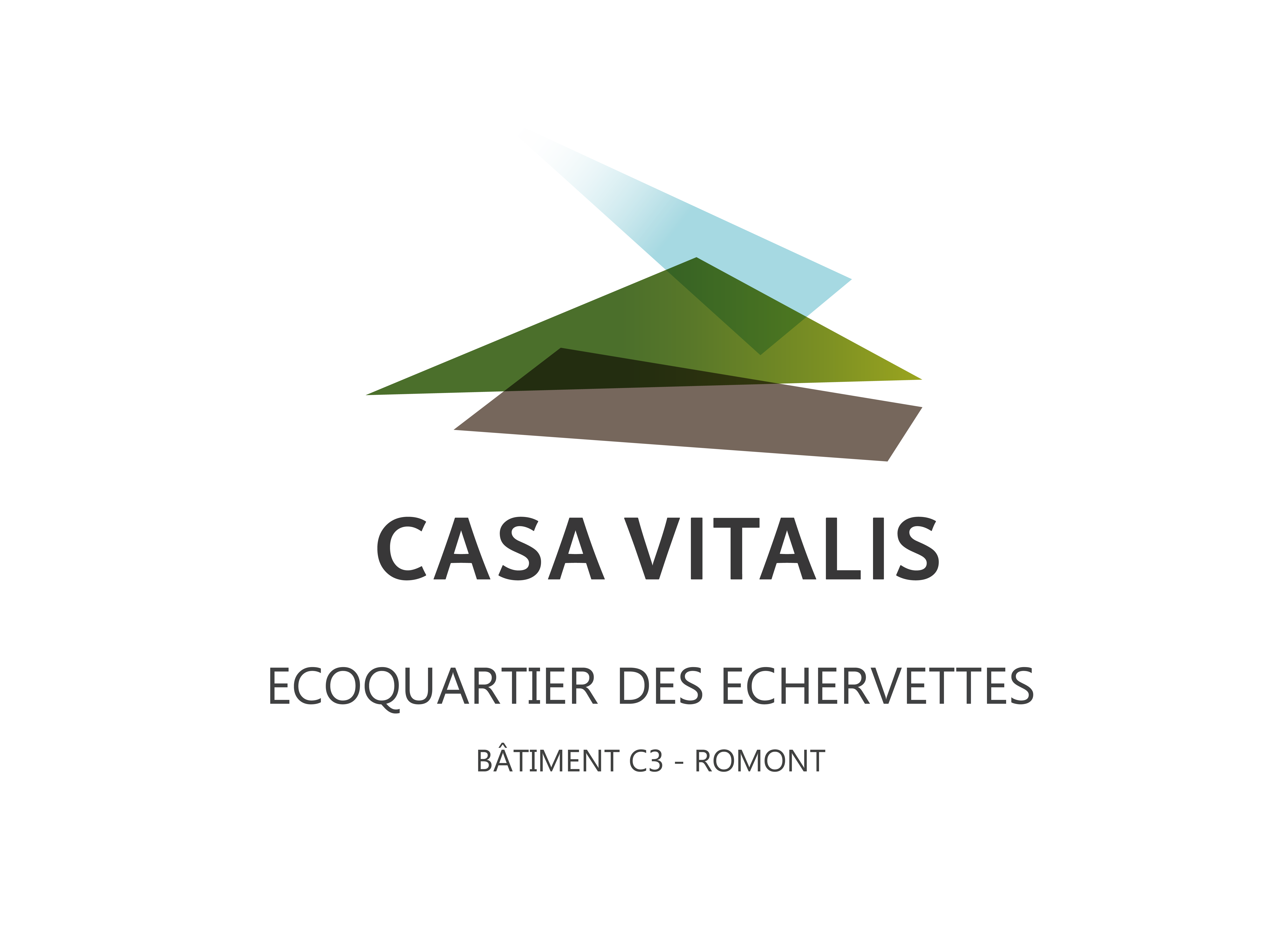 Logo du bâtiment C3 · Casa Vitalis · Ecoquartier des Echervettes